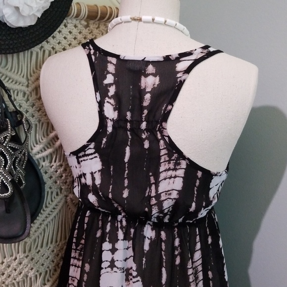 Xhilaration Swim Coverup Black & White Tie Dye - Picture 6 of 7